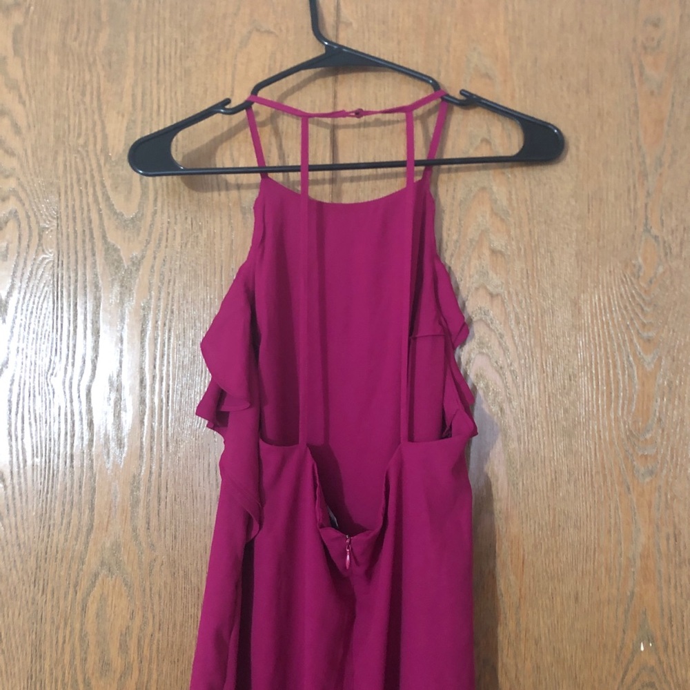 Ruffed side mini dress - Picture 2 of 4